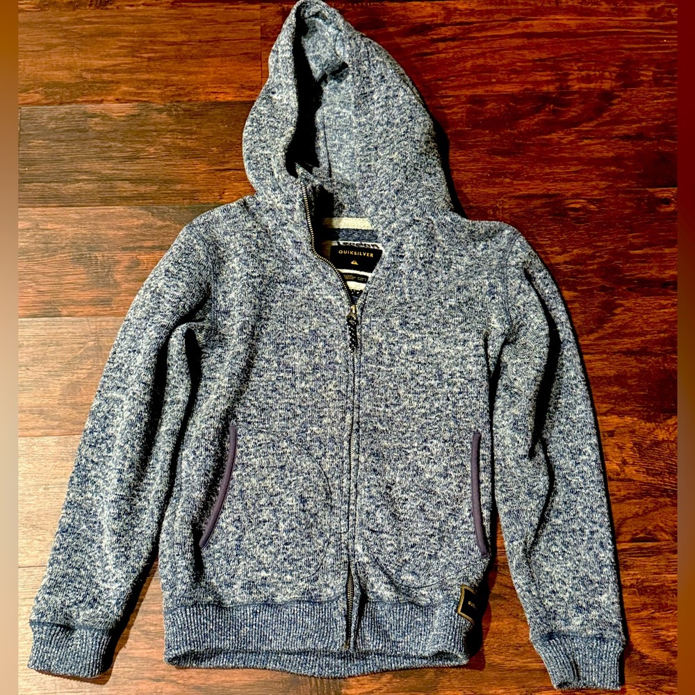 Quiksilver Youth Full-Zip Mid-Weight Hooded Sweater Jacket (Boy’s 12)